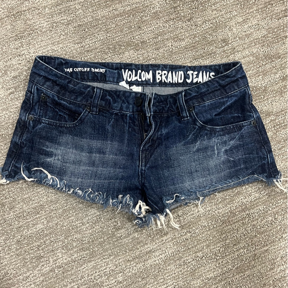 Volcom Dark Blue Denim Shorts